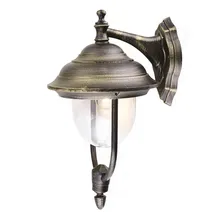 Бра уличное Arte Lamp Barcelona, 1 плафон, черный с коричневым, прозрачный (A1482AL-1BN)