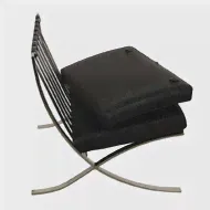 Эргономичное кресло Barcelona Chair, черное-2
