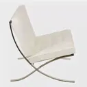 Эргономичное кресло Barcelona Chair, белое