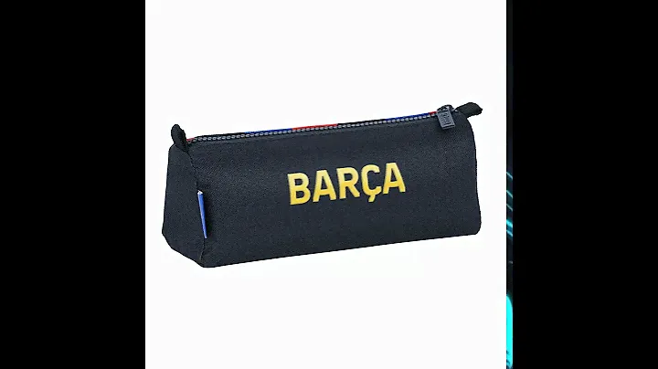 Školské púzdro F.C. Barcelona Hnedočervená Námornícka modrá (21 x 8 x 7 cm)