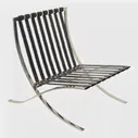 Эргономичное кресло Barcelona Chair, черное