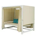 Диван подвесной Greenpatio Barcelona с подушками белый