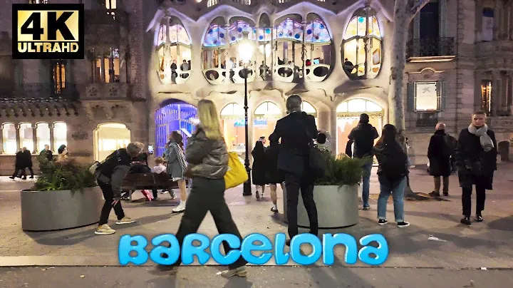 NIGHTLIFE IN EIXAMPLE BARCELONA CITY 2024 WALKING TOUR [4K, 60ftps] 🇪🇸