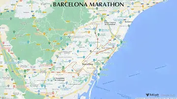 Barcelona Marathon Course Map