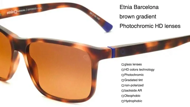 Etnia Barcelona brown gradient photochromic lens review