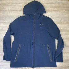 Nike Tech Barcelona FC Football Fleece Hoodie Mens Size XL Navy Blue
